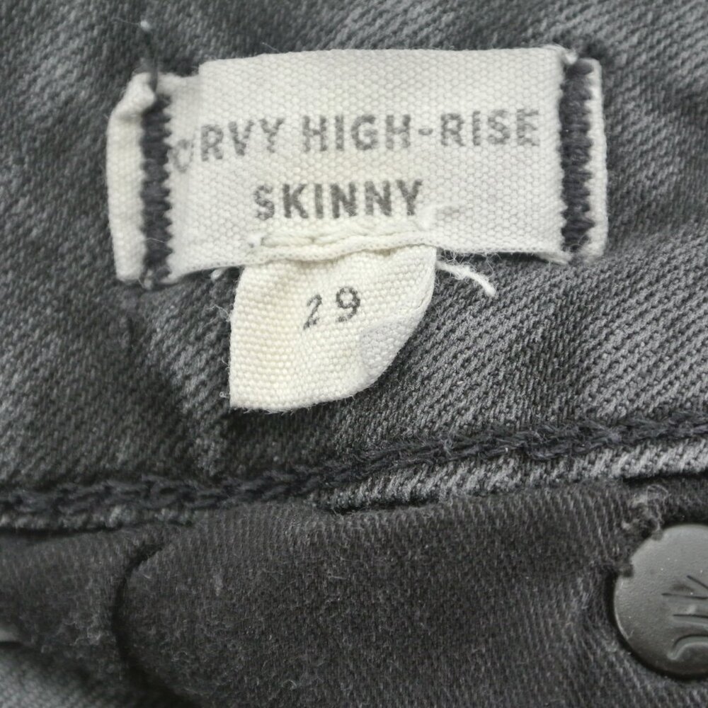 Madewell Curvy High-Rise Skinny Jeans Black Women's Size 29‎ - Picture 7 of 11
